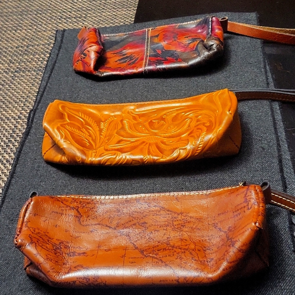 3 Patricia Nash cosmetic/ pencil pouches